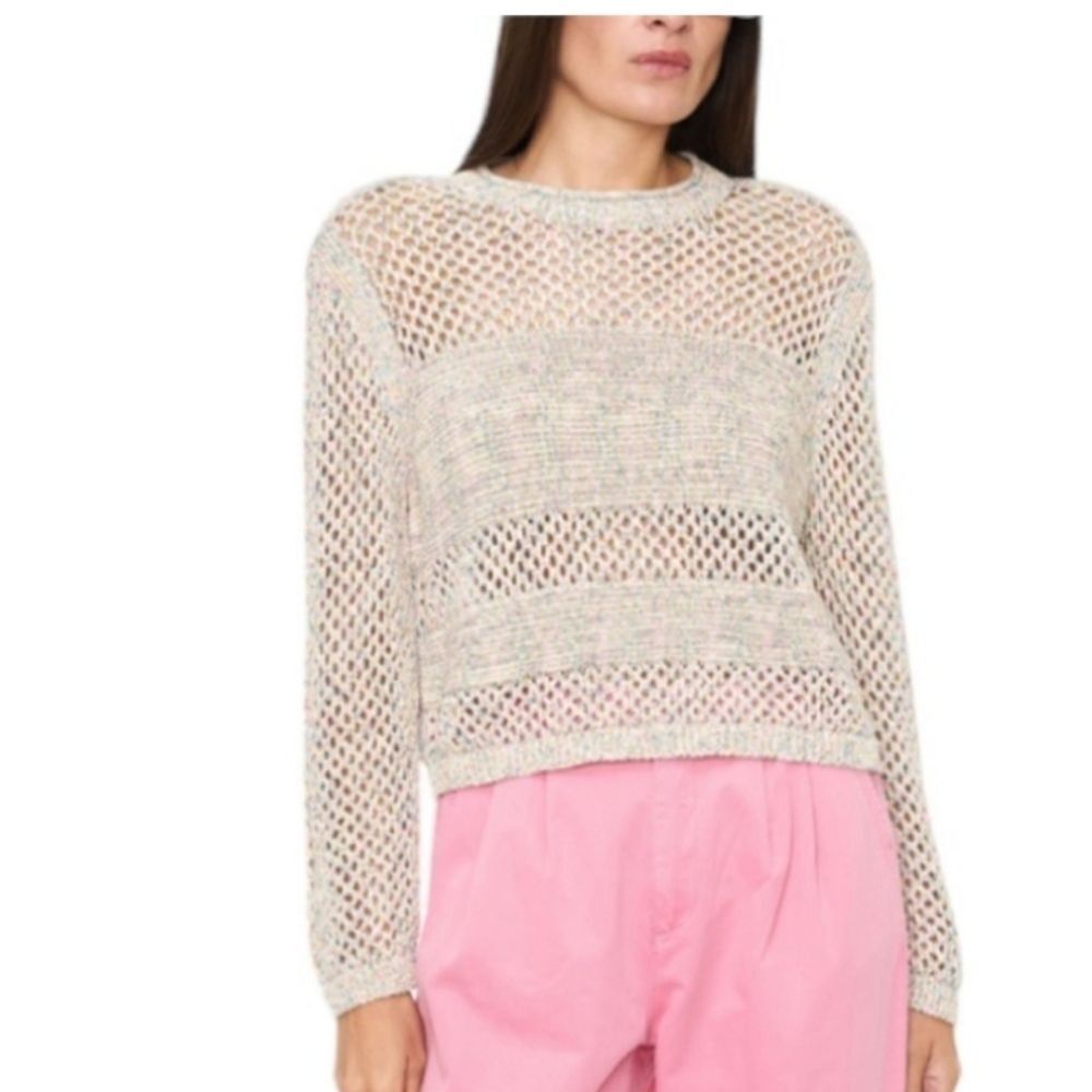 Pistola  Caroline Open Knit Confetti Sweater Sz S